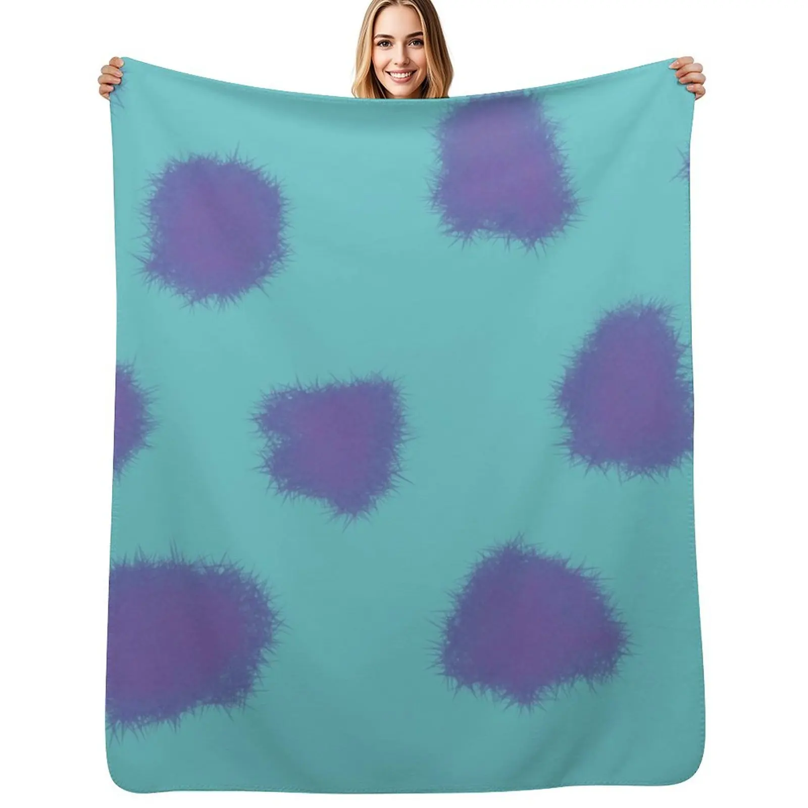 Sully Monster Throw Blanket Outdoor Soft Blanket for Picnic Beach Camping