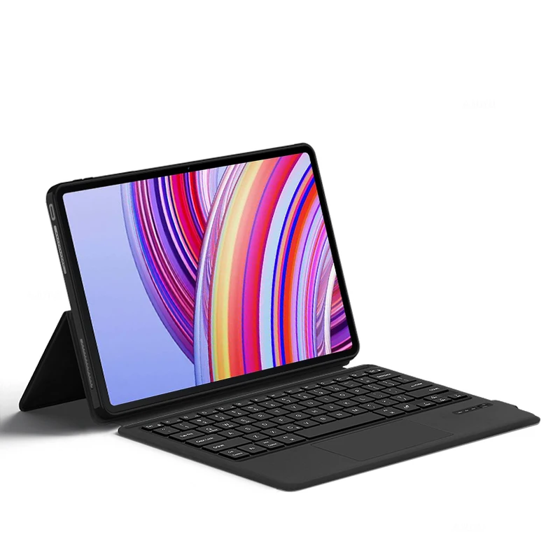 Imagem -02 - Capa de Teclado Touchpad sem Fio Capa de Suporte Espanhol Árabe Português Francês Russo Xiaomi Redmi Pad Pro 121 Pol 2023