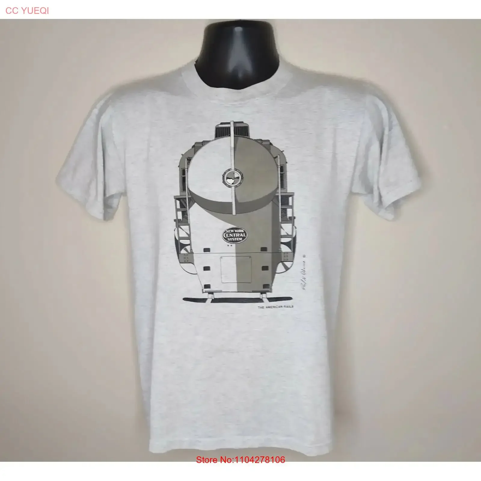 VTG 90s Jerzees Mens Small T shirt New York Central System USA Paul Adams vintage Washed Breathable Versatile Slightly Soft
