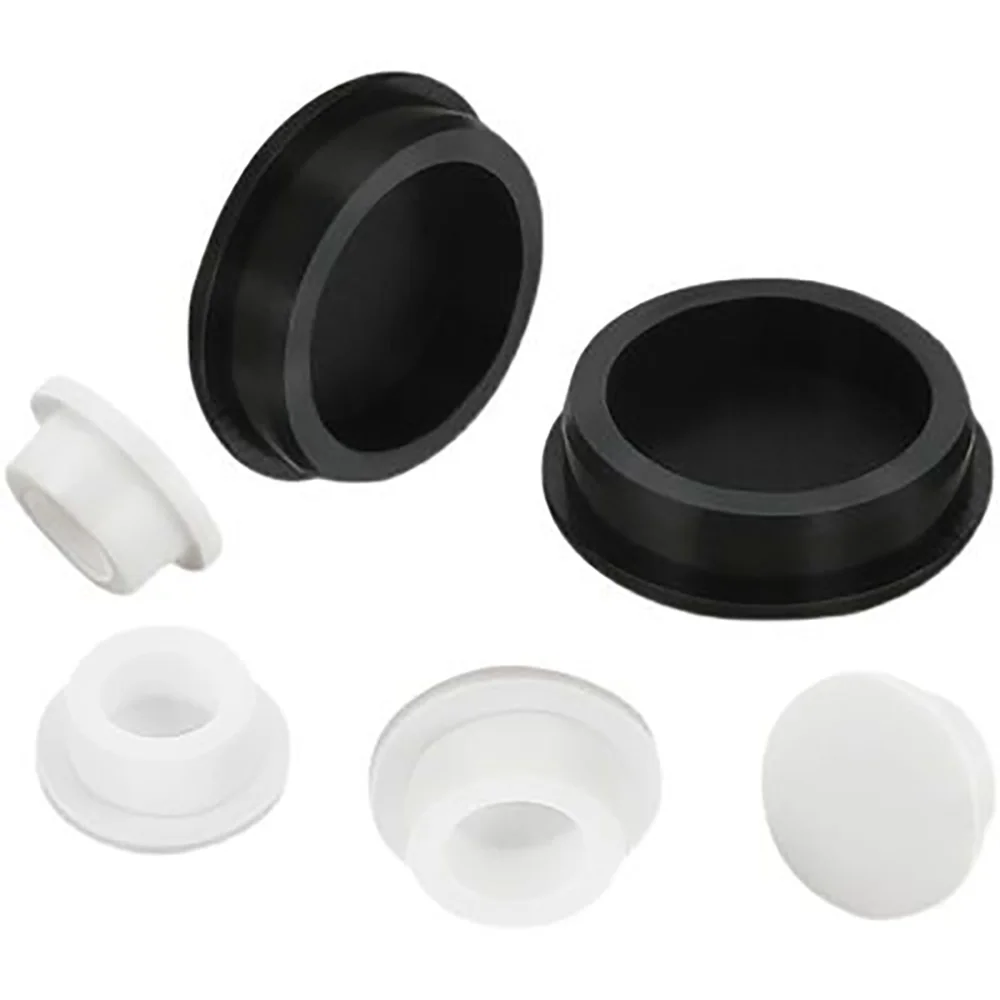 Round Silicone Rubber Hole Plug Seal T Type High Temperature Resistant Seals Stopper Hollow Environmental Dustproof Plugs