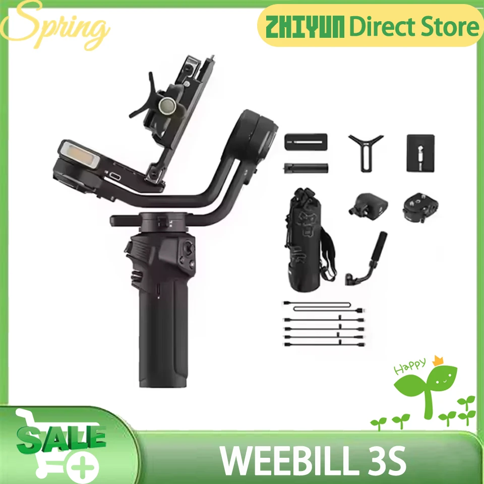 ZHIYUN WEEBILL 3S Camera Gimbal Stabilizer 3-Axis Handheld Gimbal for DSLR Mirrorless Cameras for Sony Canon Panasonic Nikon