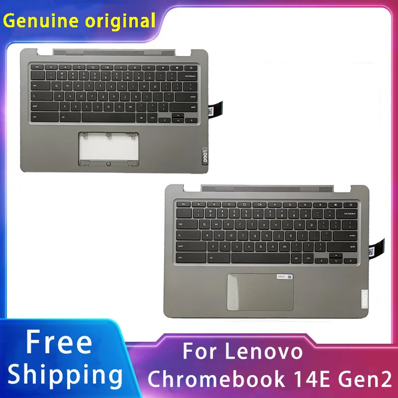 

New For Lenovo Chromebook 14E Gen 2;Replacemen Laptop Accessories Palmrest / Keyboard Gray DP/N ：5M11C89153