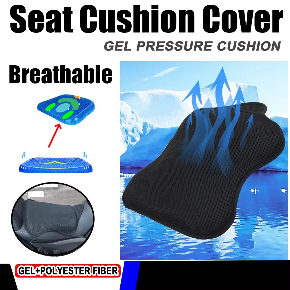 For Rieju Xplora 557 707 2025 2026 Motorcycle Accessories Comfortable Gel Seat Cushion Cover Pressure Relief Seat Pad Anti-slip