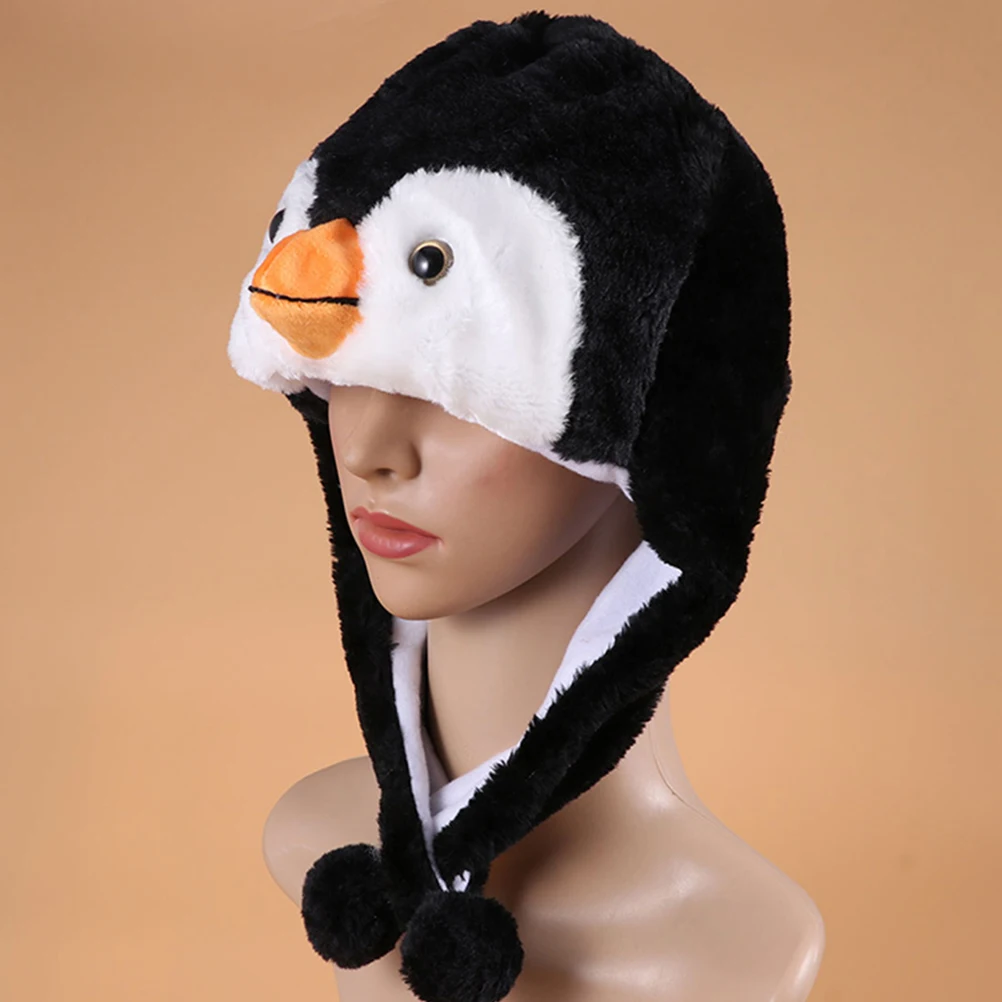 

4Pcs Fun Penguin Headwear Stylish Winter Cap for Themed Party Carnival Photo Booth Wearable Gag Gift Accessory Prop
