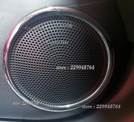For Nissan Note E12 E-power 2016-2019 Car Door Panel Loudspeaker Pad Speaker Cover Trim Frame Sticker Moulding Accessories