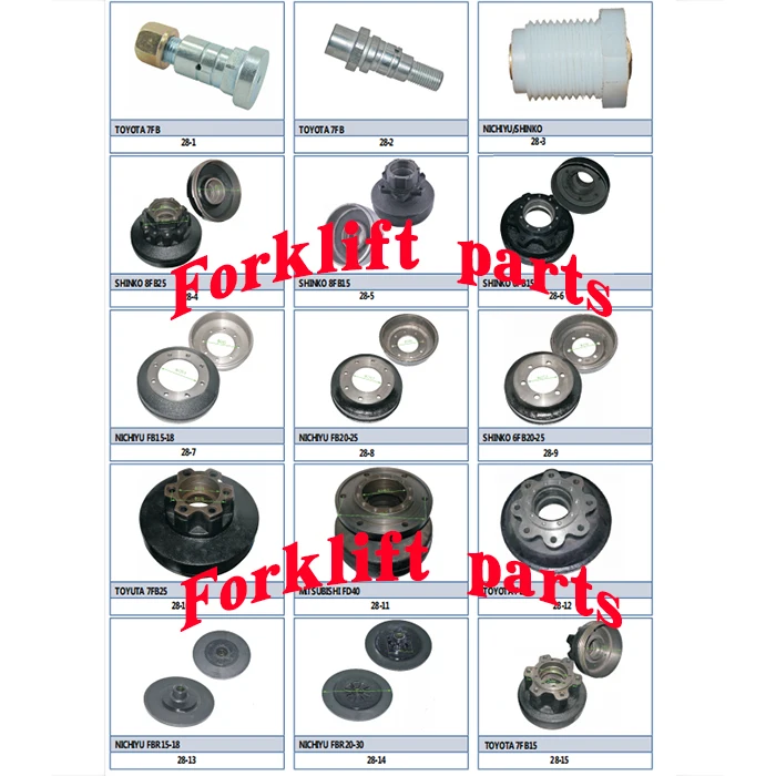 2pc Toyota Forklift Parts 7FB10-30 Rear Axle Steering Axle End Bushing 43421-23320-71