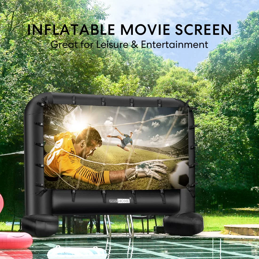 Cheap PVC Inflatable Projection Screen For Outdoor Events And Parties For Camping And Movie Theater Use