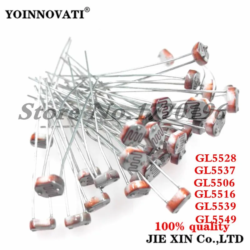 1000PCS LDR Photo Light Sensitive Resistor Photoelectric Photoresistor 5528 GL5528 5537 5506 5516 5539 5549 For Arduino
