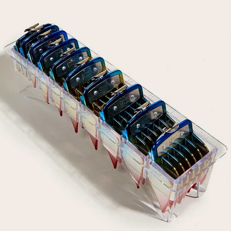 10 pezzi tagliacapelli professionale Clip in metallo guide limite pettini protezioni per tagliacapelli WAHL