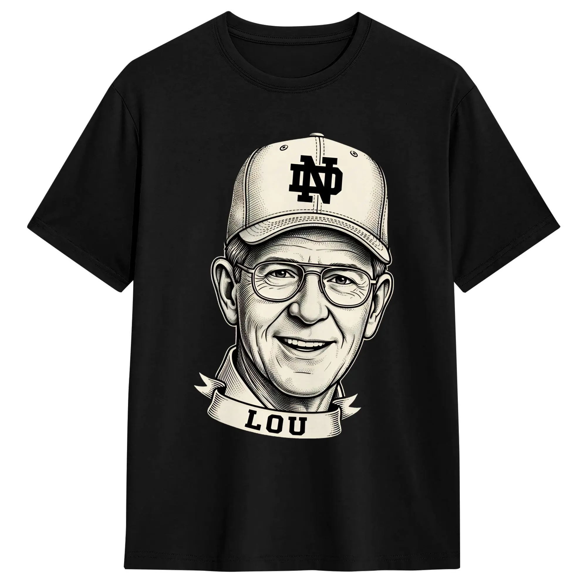 

RIP Lou Holtz T-Shirt Summer Cotton T Shirts For Men Fashion Design Tshirt Short Sleeve Vintage Tops