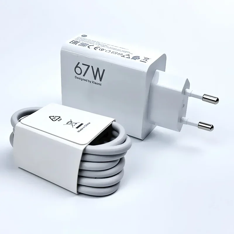 67W Xiaomi Original-Ladegerät Turbo Charge Gan EU-Adapter 6A USB-Typ-C-Kabel für Poco X5 F5 Pro Mi 13 Lite Mix Fold 3 2 Smartphone
