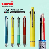 UNI-bolígrafo multifunción JETSTREAM piezas, bolígrafo de cuatro colores de 0,38/0,5/0,7mm, papelería japonesa, 1 MSXE5-1000
