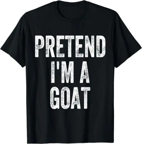  Pretend I'm A Goat Funny Lazy Halloween Costume Gift T-Shirt S-3XL