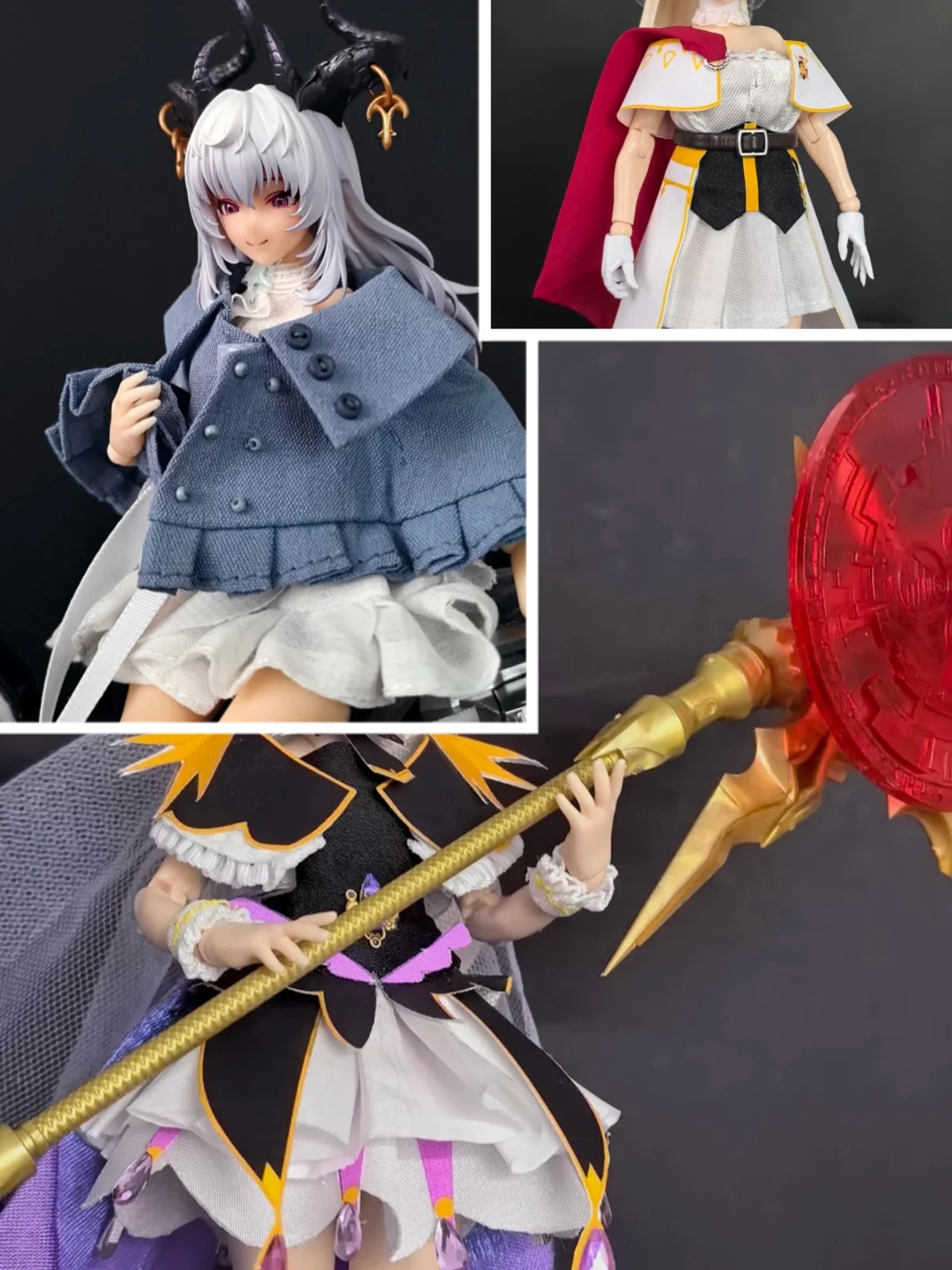 【Vêtements uniquement】 Robe de soldat féminine à l'échelle 1/12, faite à la main, avec jupe bouffante, style manteau, châle, cape, jupe longue, adaptée aux figurines d'action de 6 pouces