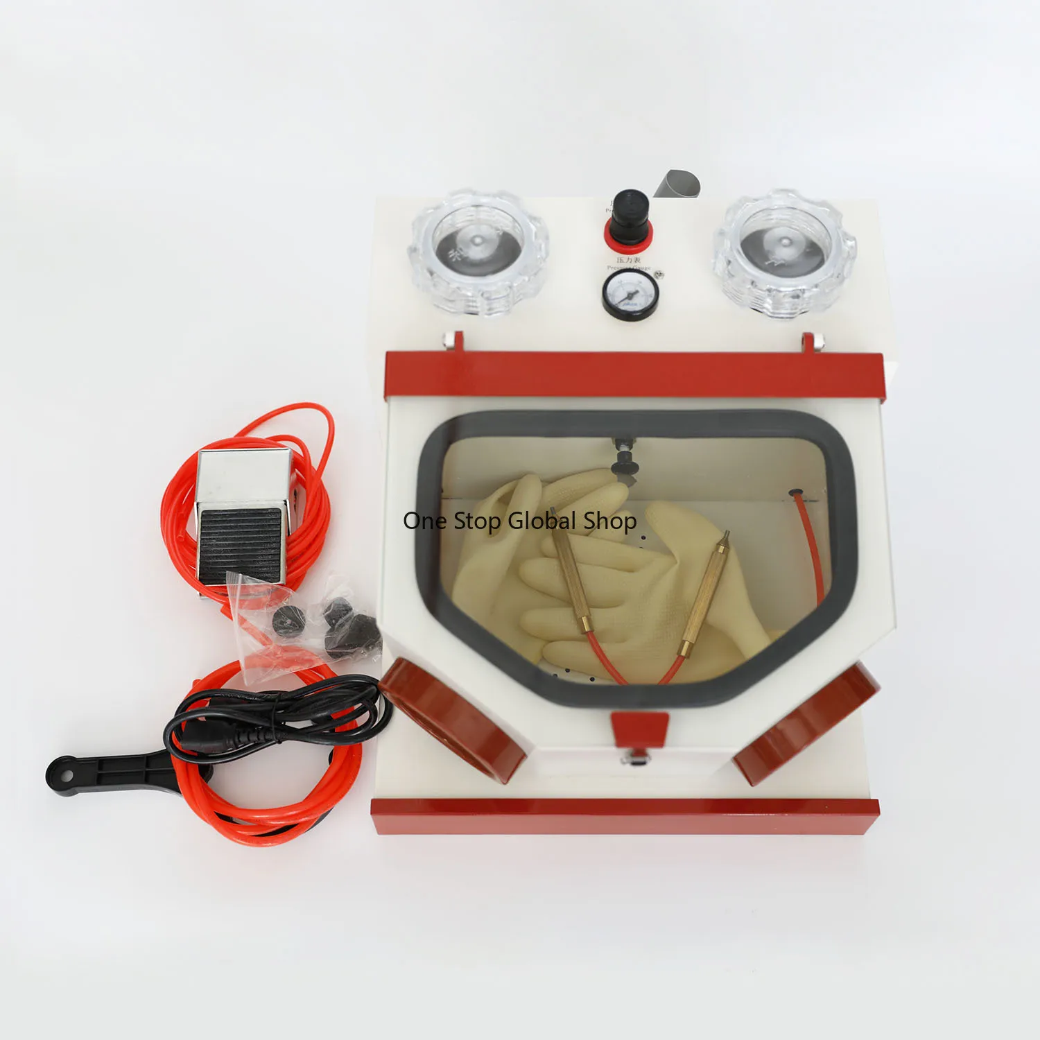 Sandblaster Machine Twin-Pen sandblasting Air Polisher Machine sand blasting Machine with drawer