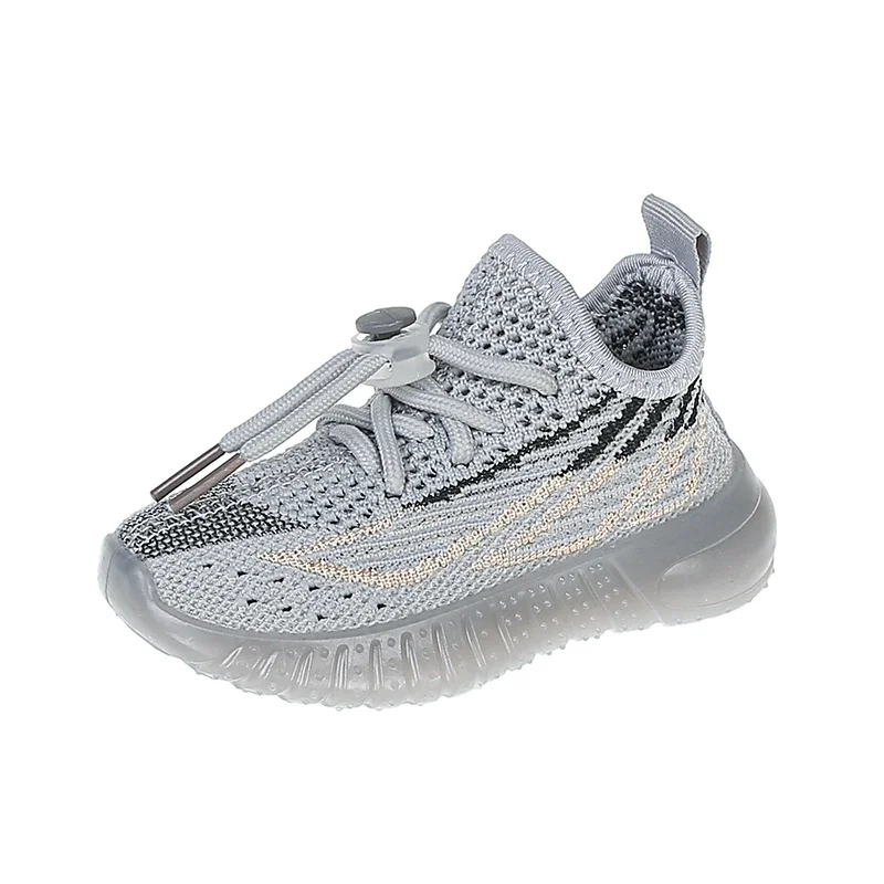 Leichte Kokosnuss-Schuhe für Jungen und Mädchen, Kinder-Sneaker für Frühling und Herbst, Weiche Atmungsaktive Laufschuhe, Gestrickte Mesh-Sportschuhe für Kleinkinder und Teenager – Detail 3