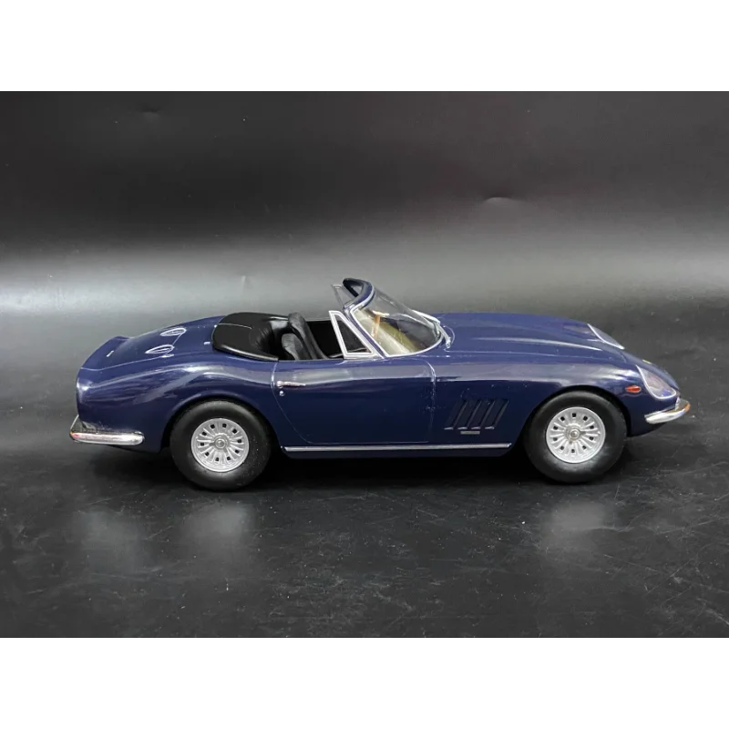 Diecast KK 1/18 Scale Ferrari 275 GTB4 Nart Spyder 1967 Deep Blue Alloy Car Model Collectible Toy Gift Souvenir Display Ornament