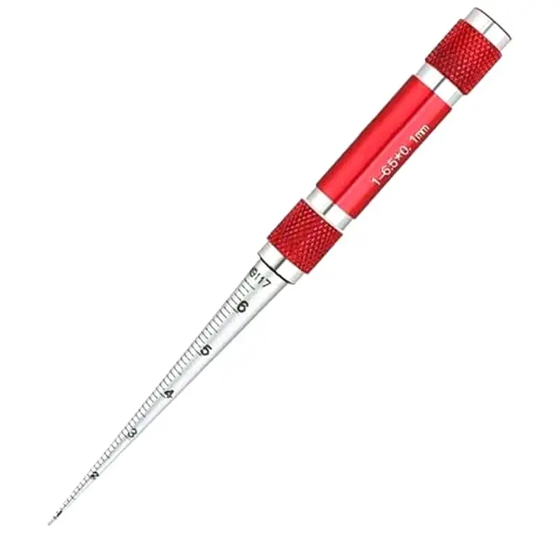 

ABLQ Welding Taper Gage Conical Taper Gauge Feeler Depth Ruler Space Hole Measurement Tool 1-6.5Mm