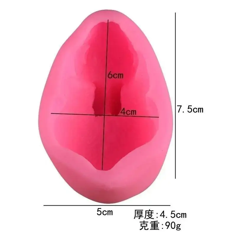 New Cute Rabbit Silicone Mold Chocolate Mu Si Fondant Baking Cake Mold Plaster Drop Glue Handmade Soap Mold