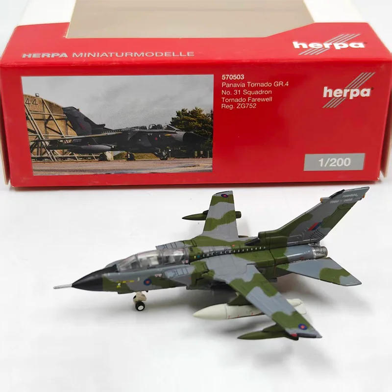 

Herpa 1:200 Scale Panavia Tornado GR.4 570503 Fighter Model Military Aircraft Fighter Model For Display Collections