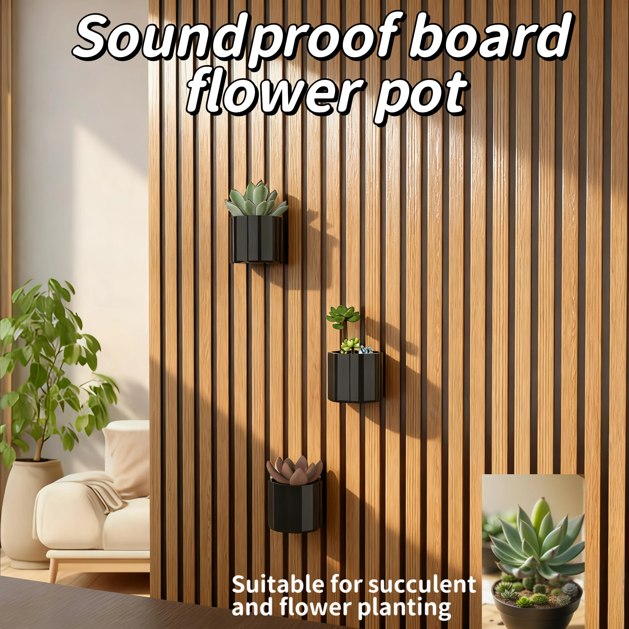 

A sound-absorbing board display shelf, for mounting on panels, great for holding figurines, crafts and small potted plants