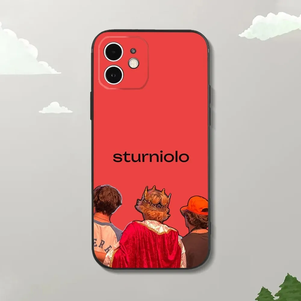 S-Sturniolo T-Triplets Phone Case For iPhone16,15,14,13,12 Mini 11 Pro XR,X,XS,MAX 7,8 Plus Silicone Cover Soft Black