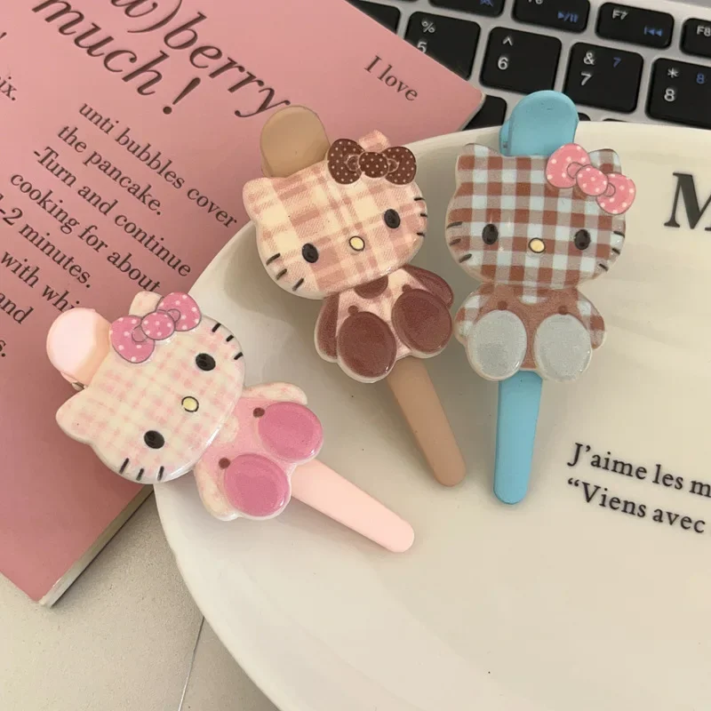 

Sanrio Hello Kitty Large Duckbill Clip Make Up Apply Facial Mask Broken Hair Bangs Clip Jewelry Hair Accessories Gift for Girls