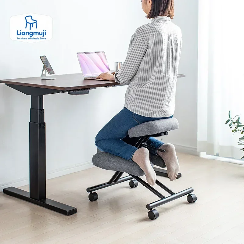 Kneeling Chair - Home Office Ergonomic Computer Desk Stool For Active Sitting Relieving Back and Neck Pain & Improving Posture