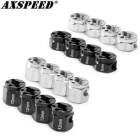 AXSPEED 4PCS 12mm Wheel Hex Hub Adapter 8/12mm Width for Axial SCX10 90046 Tamiya MST 1/10 RC Crawler Car Upgrade Parts