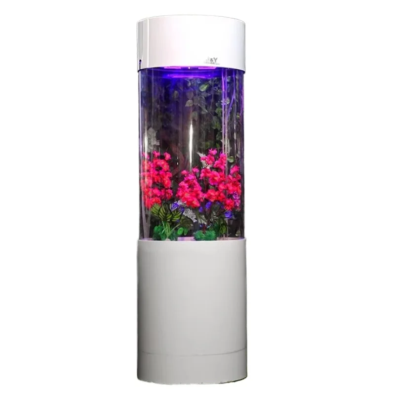 Circular aquarium fish tank acrylic aquarium 1.5 meters high