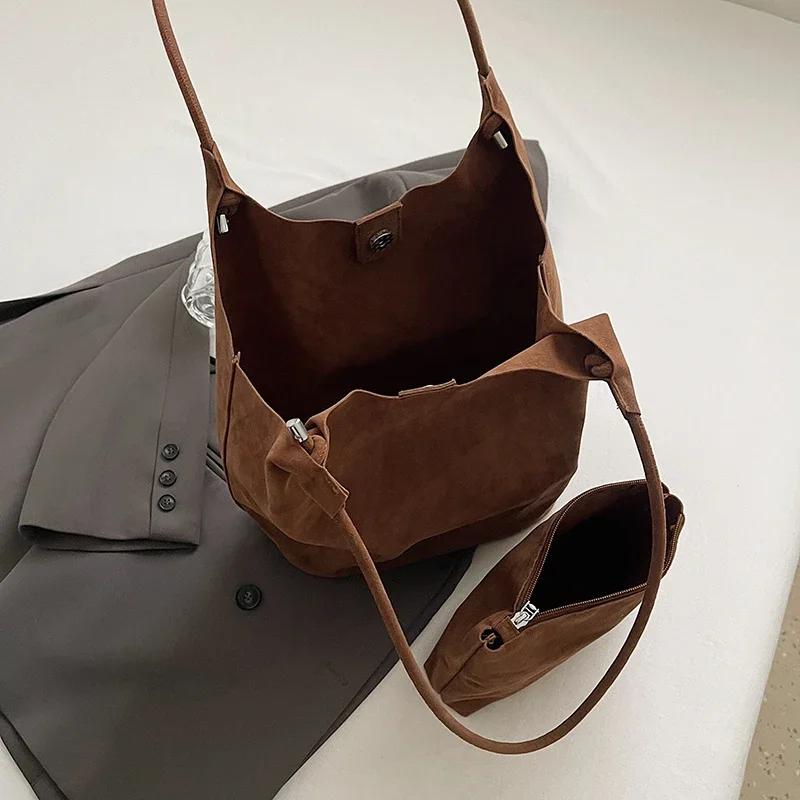 Bandoleras de piel sintética Retro LEFTSIDE para mujer, moda coreana Y2K de invierno, bolso de mano para mujer, bolsos grandes para mujer 2024