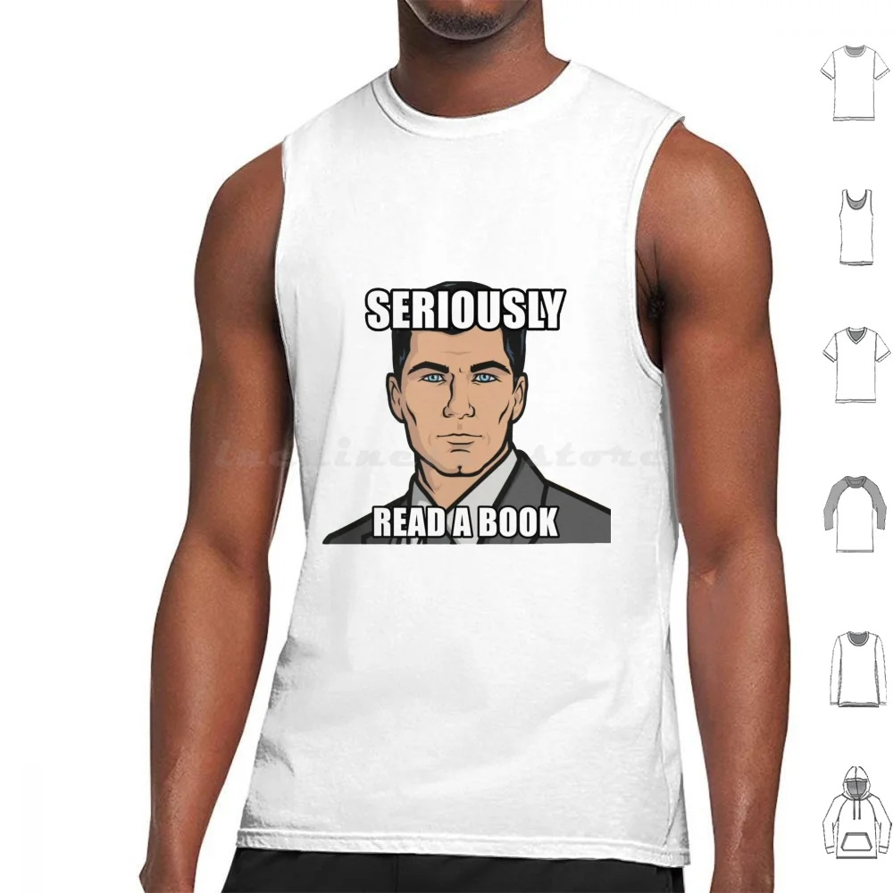 Leer un libro Cómo conseguir las hormigas bebiendo en serio lee un libro Camisetas sin mangas Chaleco Sin mangas Cyril Algo Algo Zona de peligro