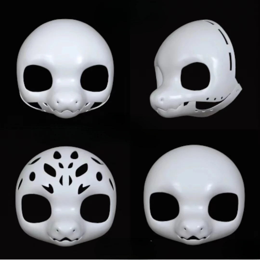 

[New Product Special Offer] Furui Japanese Beast Clothing Cute Skull Beast Head Medium Short Nose Dragon Skull Movable Jaw Skull