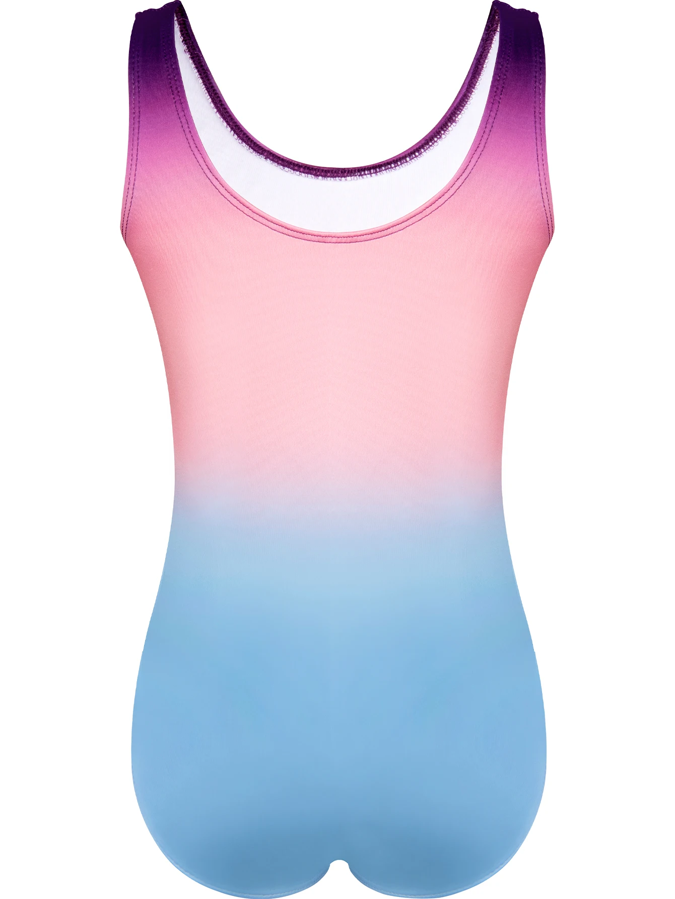 Girls Sleeveless Leotard With Gradient color And  Shiny rhinestone Gymnastic/Dance Bodysuit