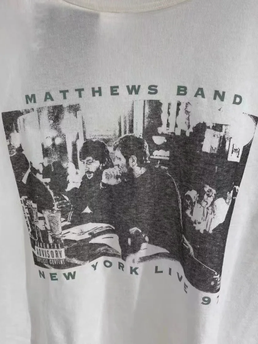 

Ro Band Print T-irt Women's Slim Fit Cotton round Ne ort Sve Pure Cotton Street Sle Summer Top Brandy Girl Wind