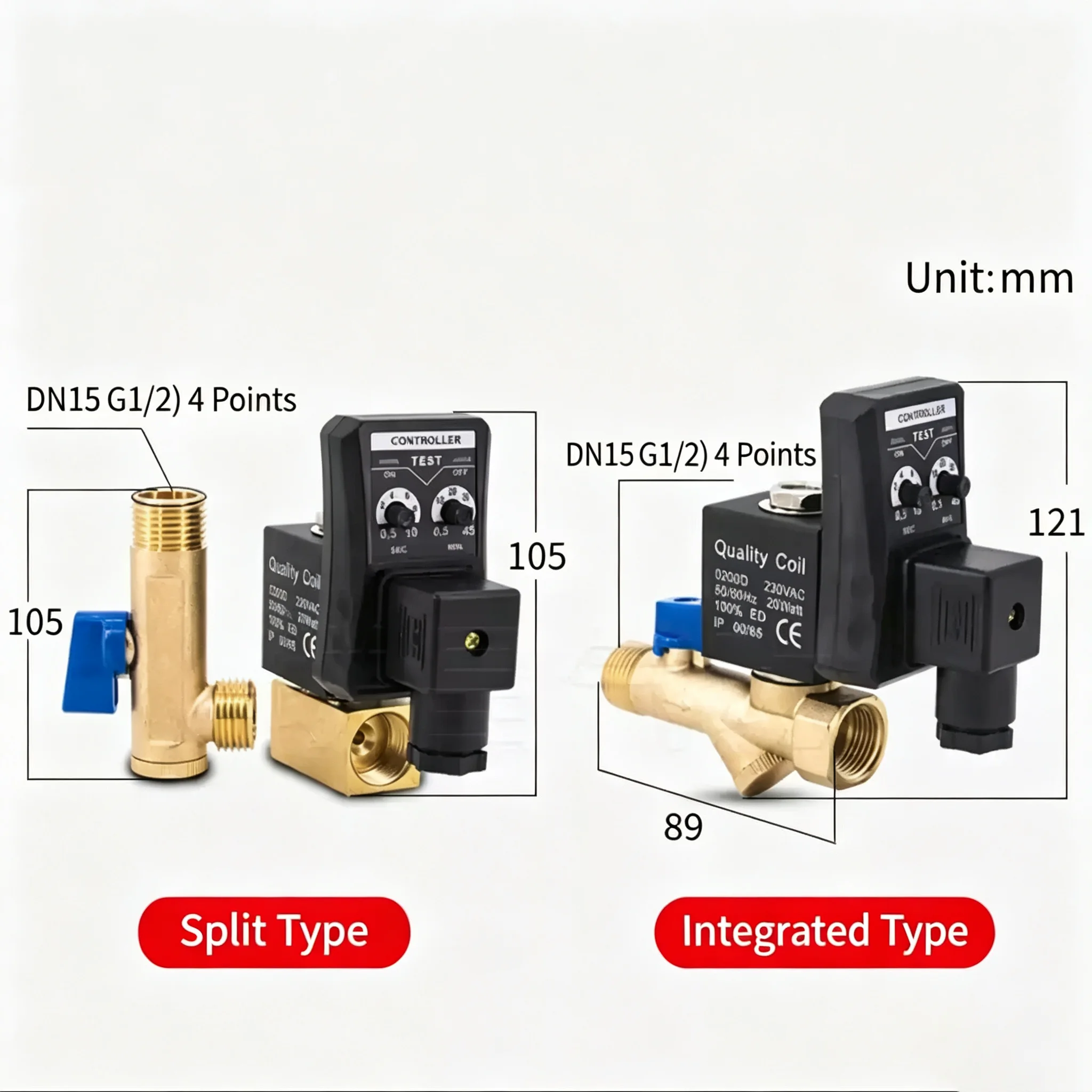 Storage Tank Drain Cooler Dry Electromechanical Magnetic Valve 24V 220V 1/2 Electronic Drain Valve Air Compressor Filter Dry Air