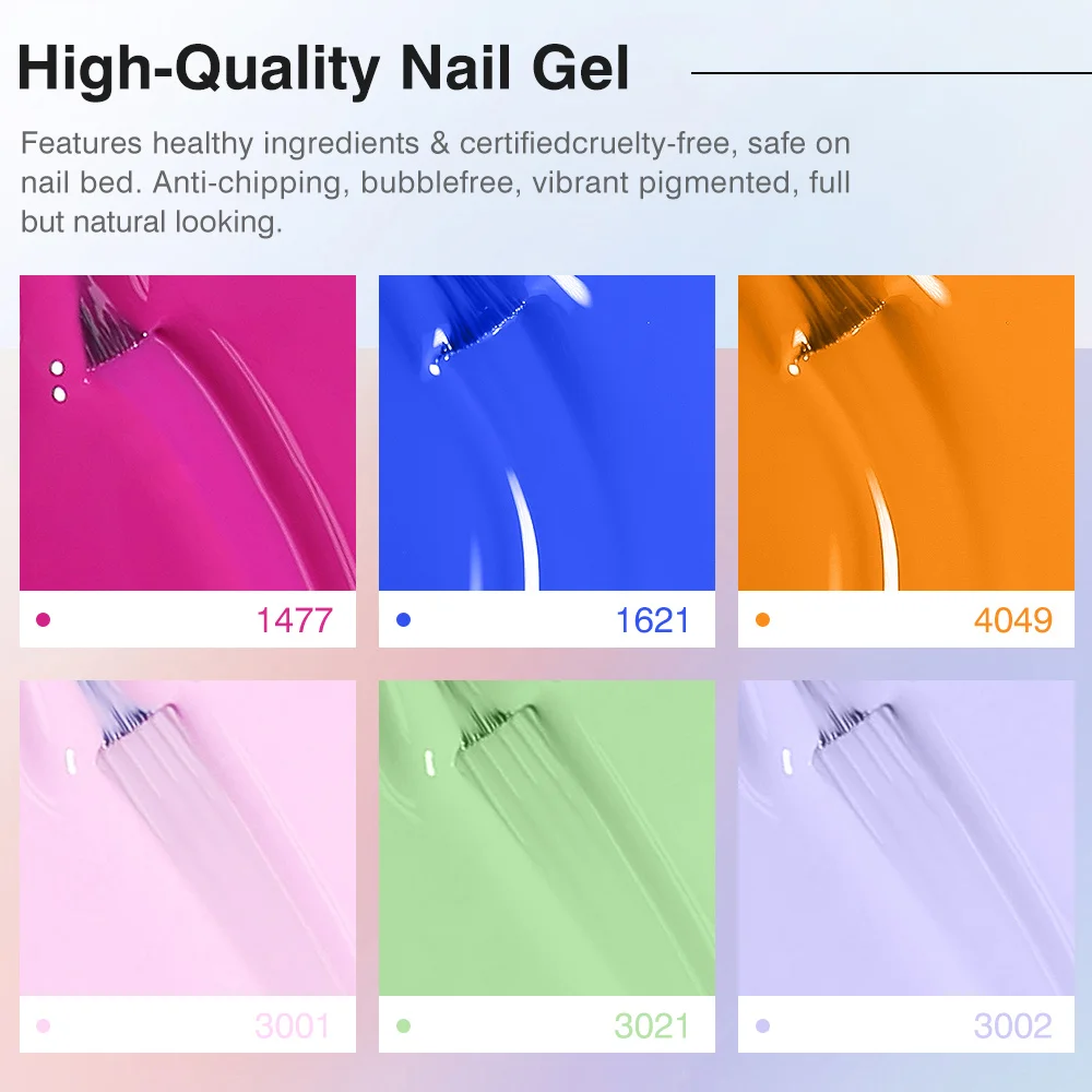 Clou Beaute HEMA TPO FREE UV Gel Nail Polish Varnis Semi Permanent High Pigment Pretty Sugar Color Nail Gel Nail Art Supplies