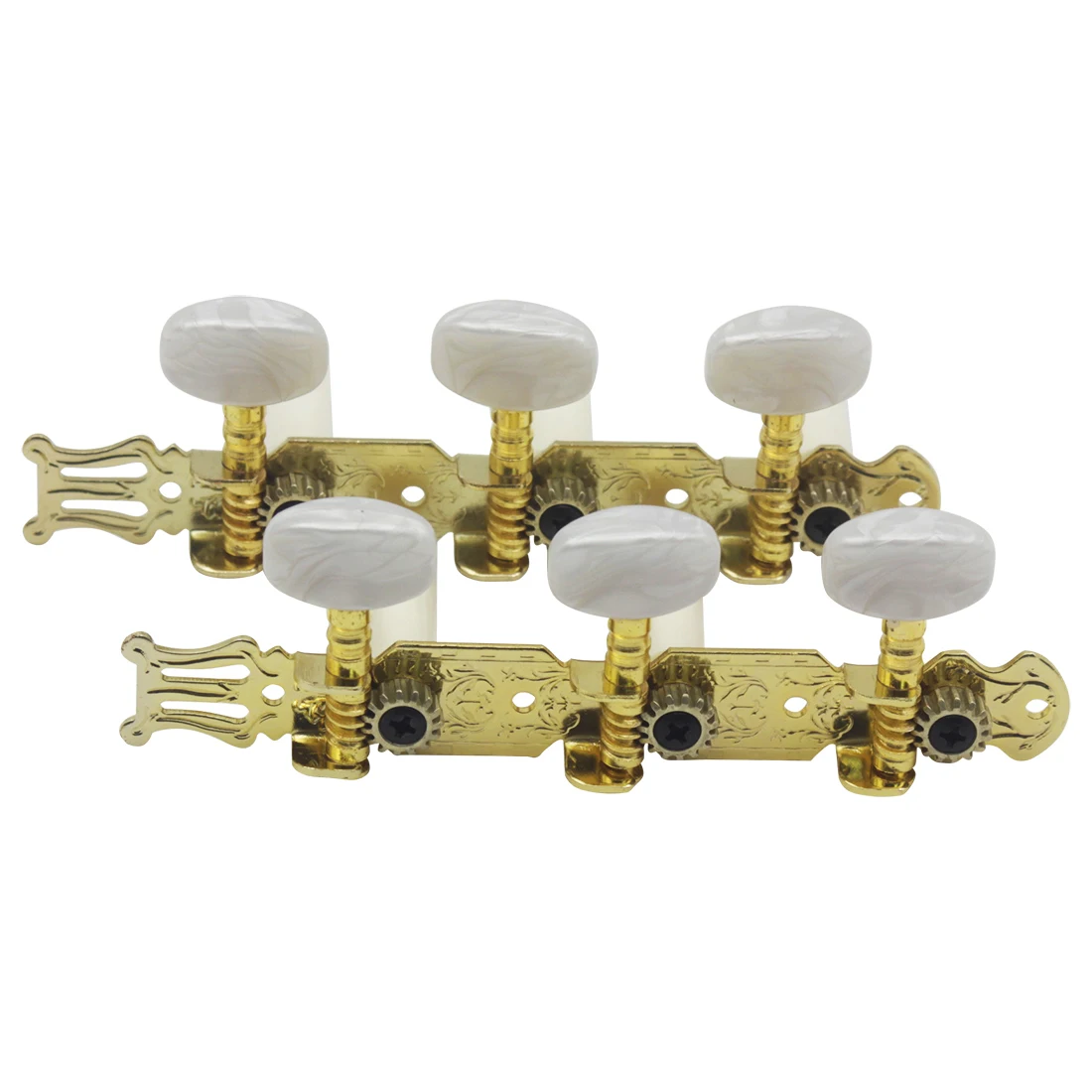 2 szt. Gałki do gitary ludowej profesjonalne kołki do strojenia gitary tunery metalowe trwałe eleganckie wzory akcesoria do gitary ludowej