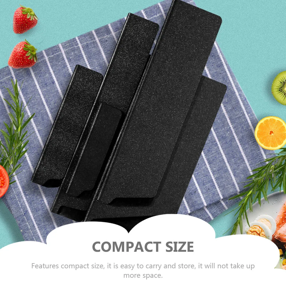 

5pcs Premium Abs Cutter Protectors Protective Sheathes For Kitchen Outdoor Camping Multi-Use Portable Knife Sleeve Covers With