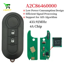 Liberty Flip Remote Key PN A2C86460000 4A Chip 433.92MHz for Fiat STRADA MOBI UNO FIORINO E MAIS 2/3 Button Car Keys