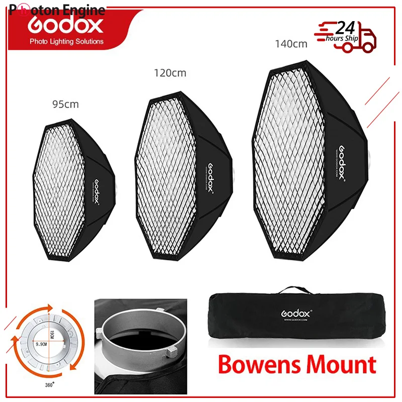 godox-octagon-honeycomb-grid-softbox-with-bowens-mount-95cm-120cm-140cm-for-studio-flash-lighting