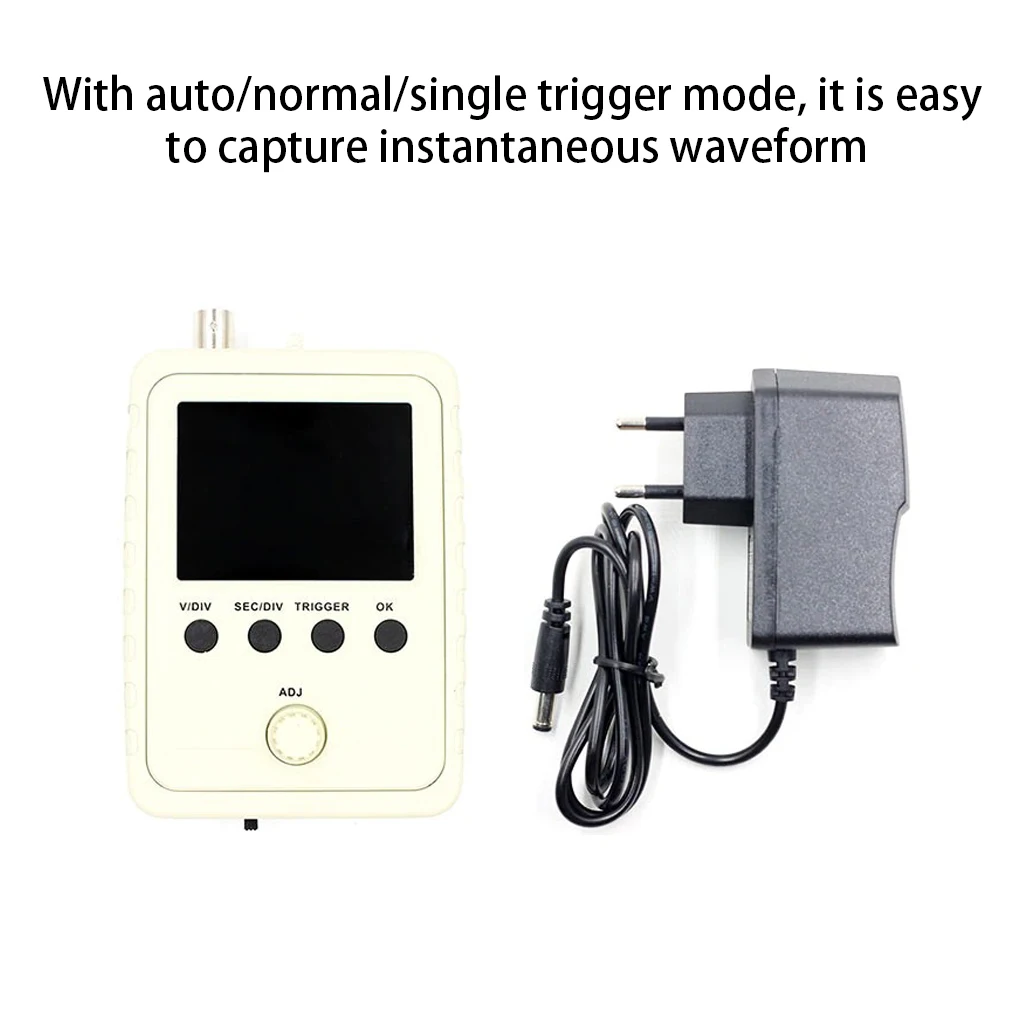 2 4 Inch Colorful Screen Digital Oscilloscope Portable 1Msa s 200Khz Analog Bandwidth Signal Generator Accessories