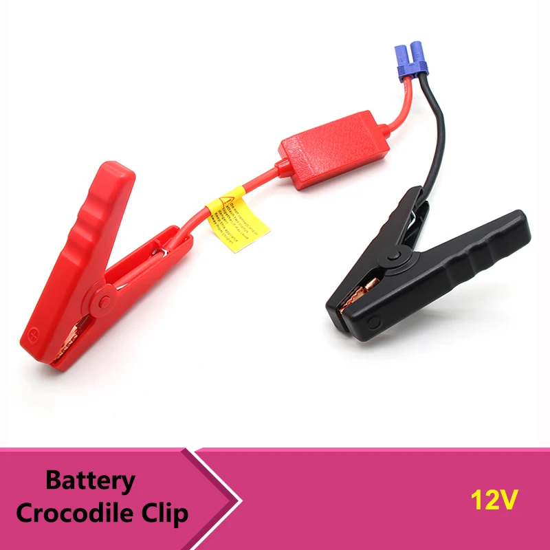 

1/2/5pcs Universal Battery Crocodile Clip Emergency Jumper Cable Clamp Booster Battery Alligator Clips for 12V Car Starter Jump