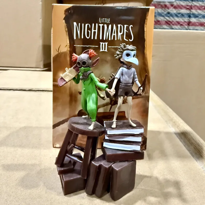 

Коллекционные фигурки Little Nightmares: статичные модели, украшения для рабочего стола, игрушки-богемы, куклы с луком и стрелами, подарки для фанатов игр
