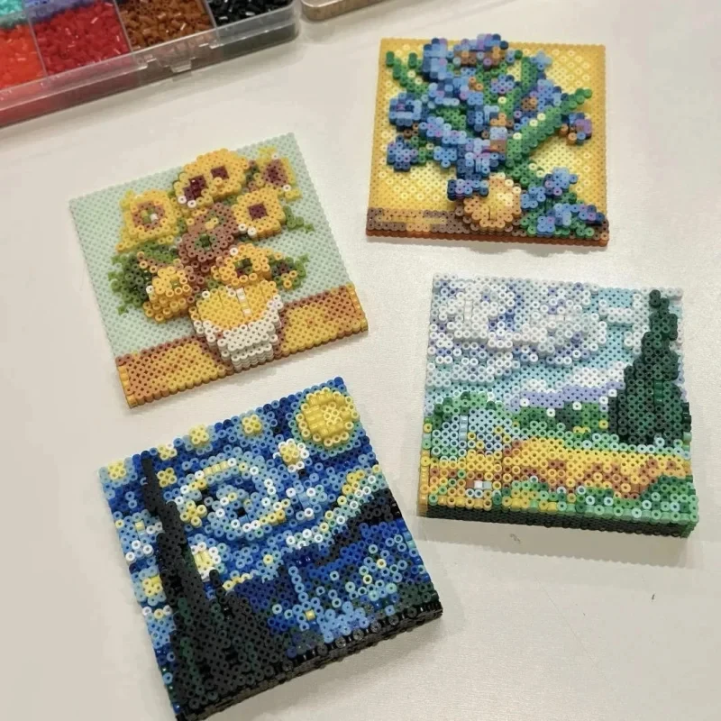 2.6mm Mini 3D Colorful Hama Perler Fuse Beads, 3000Pcs High Quality Puzzle Beads Refill Pack, Family Parent-Child DIY Craft