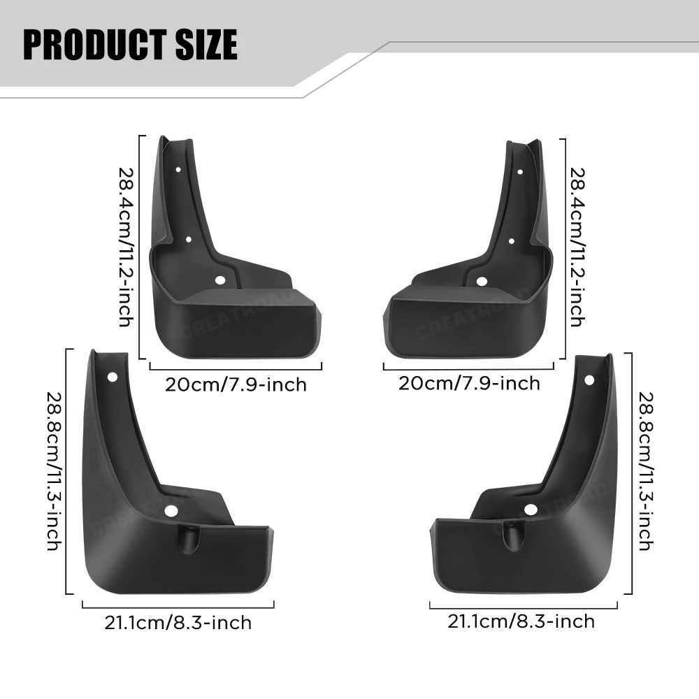 Custom Fit 4PCS Mud Flaps for MG RX8 2018 2019 2020 2021 2022 2023 2024 2025 No Drilling Splash Guards Car Fender Accessories