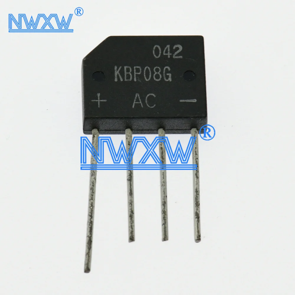 KBP08G bridge stack rectifier bridge direct insertion 4-pin KBP08G DIP-4 KBP08 KBPO8