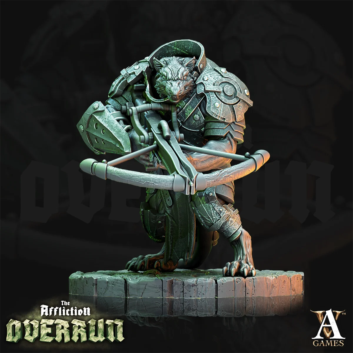 Dnd Miniatures Figures Rat Man Rat Dragon Knight Violent Rat Soldier Model Villain 3d Printing