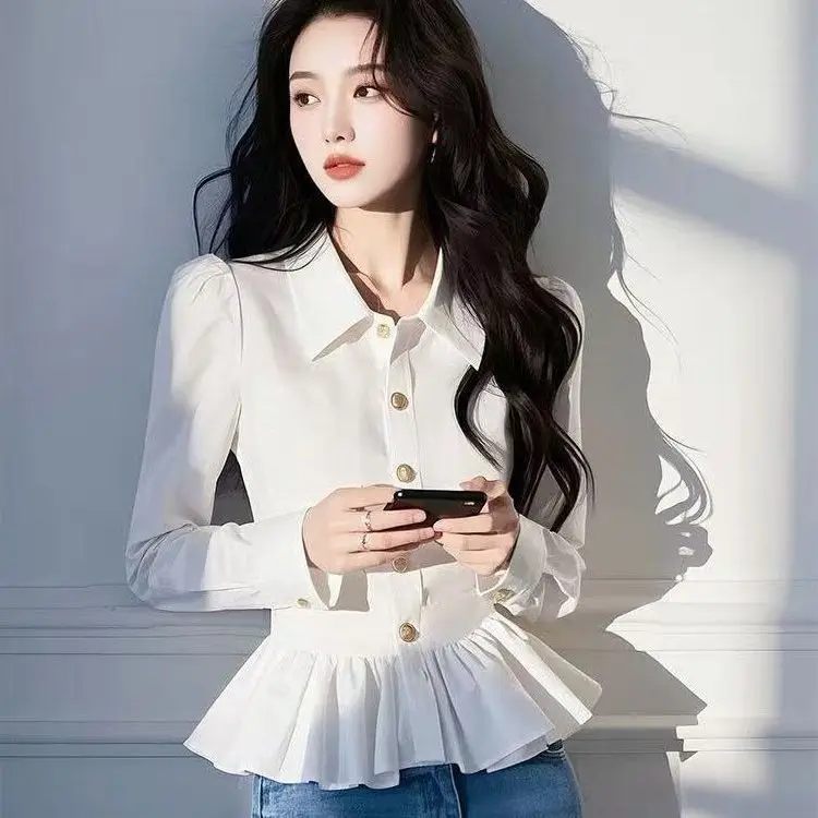 

Spring French Unique Waist-hugging Slimming Inner Cardigan Women 2025