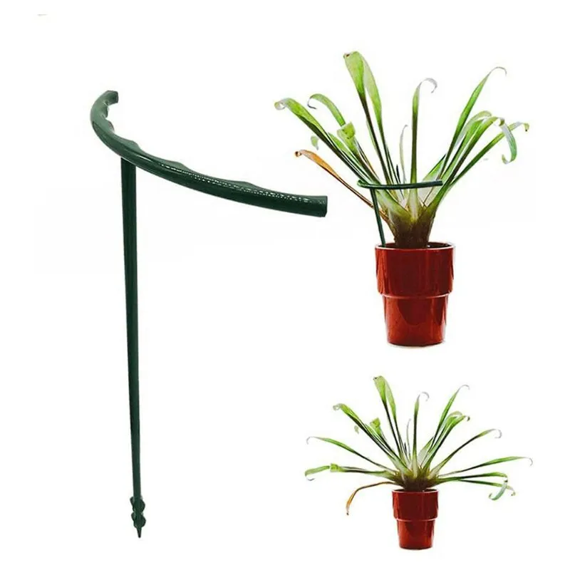 M11K-Plastic Plant Support Cage-Non-Connectable Double Fin Tail, 12-Piece Stand For Indoor Gardening